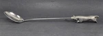 Rare Italian Pewter Steer Bull Handle Serving Bbq Spoon 18" Made Italy 1960S. Fixed Price $19.99.