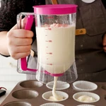 Batter Dispenser Cupcake Pancake Muffin Kitchen Measuring Baking Mix Tool 900ML. Fixed Price $9.98.