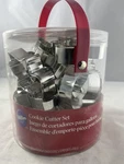 New Wilton Holiday 18-PC Christmas Cookie Cutter Set Metal Angel Star Tree. Fixed Price $5.00.