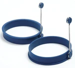 Norpro Set Of 2 Silicone 4-INCH Round Pancake/egg Rings, Blue. Fixed Price $10.17.