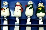 Holiday Snowman Cheese Knives Spreaders Set Of 4 Kohls St Nicholas Square (G7). Fixed Price $12.95.
