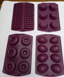Tupperware Silicone Baking Form Molds Waffle/donut/oval/muffin 9 Available. Fixed Price $18.00.