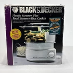 Black Decker Handy Plus Food Steamer/rice Cooker HS90. Fixed Price $69.87.