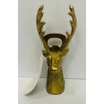 Threshold Gold Reindeer Head Bottle Opener Barware 6" Kitchen Tool New With Tag. Fixed Price $9.99.