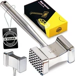 Stainless Steel Meat Mallet Hammer Tenderizer, Textured Grip. Fixed Price $32.55.