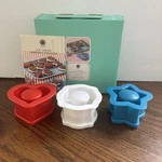 Martha Stewart Ice Cream Sandwich Maker Molds Red Heart Blue Star White Square. Fixed Price $16.00.