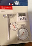 Taylor Kitchen Basics Set 3 Piece Digital Timer, Meat & Oven Thermometer New. Fixed Price $16.99.
