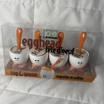 Joie Msc Egg Head Cup & Spoon Set, 4 Piece, Plastic. Fixed Price $14.95.