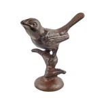 Cast Iron Bird Branch Stand Figurine Paperweight Shelf Sitter Rustic Brown. Fixed Price $22.45.