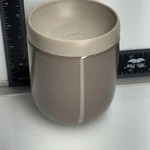 Lekue Food Storage Container Round Beige Ceramic Cup Mug & Lid. Fixed Price $20.64.