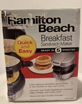 Kitchenware...hamilton Beach Quick Easy Breakfast Sandwich Maker Silver 25475W. Fixed Price $20.95.