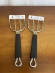 Meat Lifter Forks Pampered Chef Kitchen Bbq Roast Tools 2715 Set Of Heavy Duty. Fixed Price $26.00.