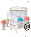 Nostalgia Vintage Collection Old Fashioned Snow Cone Maker - White. Fixed Price $55.00.