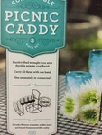 New Convertible Giftburg Picnic Caddy, 3-PIECE Set Indoor Outdoor. Fixed Price $29.99.
