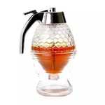 Premium Honey Syrup Dispenser Pot Jar 1 Cup Acrylic Bee Hive Trigger Stand. Fixed Price $15.99.