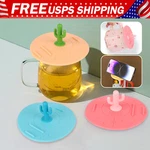 Reusable Silicone Cup Lids Anti-dust Airtight Coffee Mug Covers Universal Fit. Fixed Price $5.03.