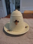 Vintage Harry And David Medford Oregon Honey Pot Jar Bee Lid Missing. Fixed Price $18.00.