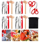 19 Pcs Seafood Tools Set, Crab Crackers And Include 4 Cracker.... Fixed Price $26.63.