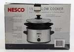 Nesco SC-150-47 1.5 Qt Oval Silver Analog Slow Cooker For Dips & Appetizers New. Fixed Price $39.97.