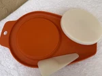 Vintage Orange Tupperware Chop And Pour Cutting Board-unused #1432-4. Fixed Price $11.75.