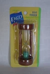 Vintage Ekco 3 Minute Egg Timer Wooden Holder Country Kitchen New Stock. Fixed Price $14.95.