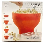 Lekue Native Red Microwave Kitchenware Bpa Free Popcorn Popper Bowl With Lid Nib. Fixed Price $19.99.