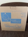 Pampered Chef Simple Additions Small Caddy Metal Stand Bowls #1946 Nib. Fixed Price $7.99.