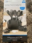 Mainstays 21-PIECE Kitchen Tool & Caddy Set Heat Resistant Up 400*F. Fixed Price $26.99.
