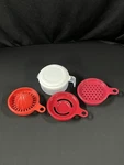 New Tupperware All In One Mate Cooks Maid Juicer Egg Separator Grater W/ Lid. Fixed Price $12.00.