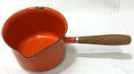 Cathrineholm Butter Sauce Pan Orange Enamel Graham Kerr Galloping Gourmet. Fixed Price $55.00.