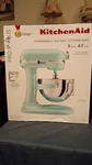Kitchenaid Stand Mixer Professional Plus Qt Bowl-lift Ice Blue KV25G0XIC. Fixed Price $340.00.
