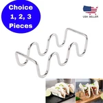 Stainless Steel Wire Taco Holder Stand Tray With 2 Or 3 Compartments. Fixed Price $13.50.
