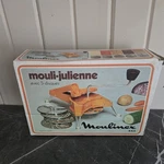 Vintage Moulinex 445 Mouli-julienne Discs Slicer Shredder Orange W Box Mcm. Fixed Price $49.99.