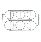 Pampered Chef Freezer Rack 100153 Silver Metal Wire Organizer 6 Slots New. Fixed Price $8.99.