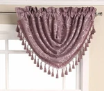 Stylemaster Home Products Miranda Faux Silk Grommet Valance With Metallic Print,. Fixed Price $16.98.