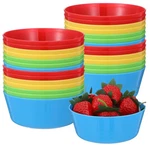 Kids Plastic Bowls Set, 10 Oz Bpa-free, Microwave & Dishwasher Safe For Home. Fixed Price $27.70.