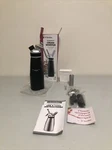 Open Box Finedine Cream Whipper W/ 6 Tips And 2 Brushes Black 1 Pint. Fixed Price $14.39.