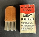 Vintage Butcher Block Meat Tenderizer Hardwood Handle Never Used 3 Japan. Fixed Price $19.99.