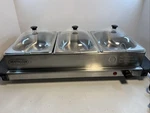 Nostalgia Electrics Stainless Steel 3 Pan Food Warmer Steamer. Fixed Price $45.00.