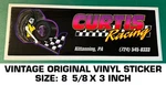 Curtis Racing - Vintage Original Decal Sticker Kittanning, Pa. Fixed Price $8.69.