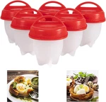 Silicone Egg Cooker, Hard Boiled Maker 6 Pieces Poachers,. Fixed Price $19.19.