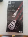 Chefs Basics Select 3 Piece Stainless Steel Bbq Set Retails $24.00. Fixed Price $20.00.