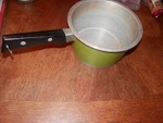 Graham Kerr (galloping Gourmet) Avocado Green 2 Quart Metal Sauce Pan, No Lid. Fixed Price $29.99.