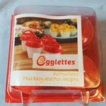 Egglettes Cooker Hard Boiled Eggs Shell Set Of 4 Non-stick As Seen Tv. Fixed Price $12.99.