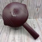 Pampered Chef Cooker Microwave Steamer Strainer Plum Purple 4 Cup 1 Quart. Fixed Price $22.99.