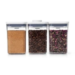 Oxo Softworks 3-PIECE Pop Food Storage Container Value Set, Clear/white. Fixed Price $32.54.