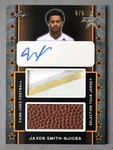 Jaxon Smith-njigba 2021 Leaf All-american Game Ball & Jersey Autograph Card /5. Fixed Price $249.99.