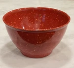 Rachael Ray Mixing Garbage Bowl Red Confetti Speckled Melamine 10" Rubber Bottom. Fixed Price $39.98.