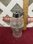 Norpro Premium Honey Syrup Dispenser Pot Jar 1 Cup Glass Bee Hive Trigger Stand. Fixed Price $16.50.