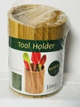 Lipper International 8827 Bamboo Wood Kitchen Tool Holder 5-1/2" X 8" Sealed New. Fixed Price $19.99.